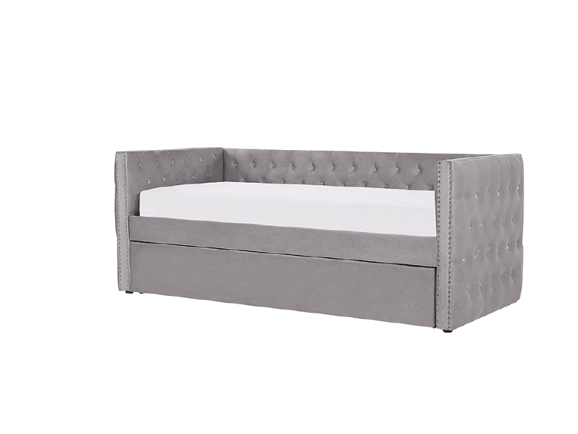 Krevet na razvlačenje 90 cm GENSA (siva) (s podnicom)