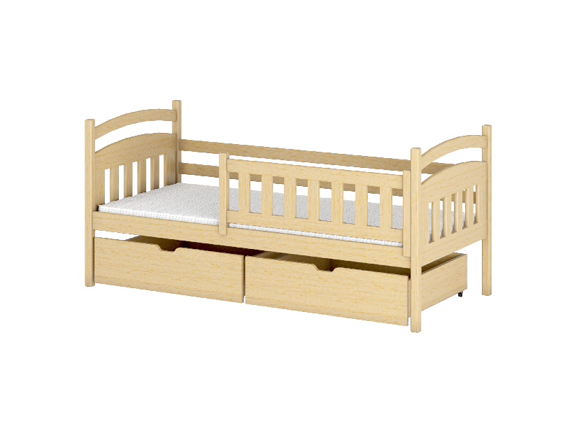Dječji krevet 90 x 200 cm Tarra (s podnicom i prostorom za odlaganje) (borovina)