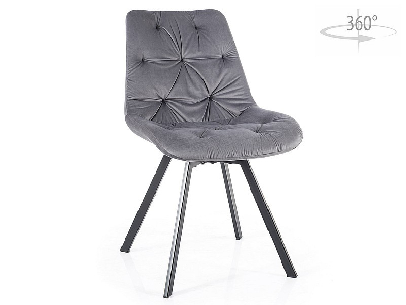 Blagovaonska stolica Vennie (siva + crna)