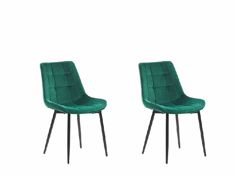 Set blagovaonskih stolica 2 kom. MOROSE (poliester) (zelena)