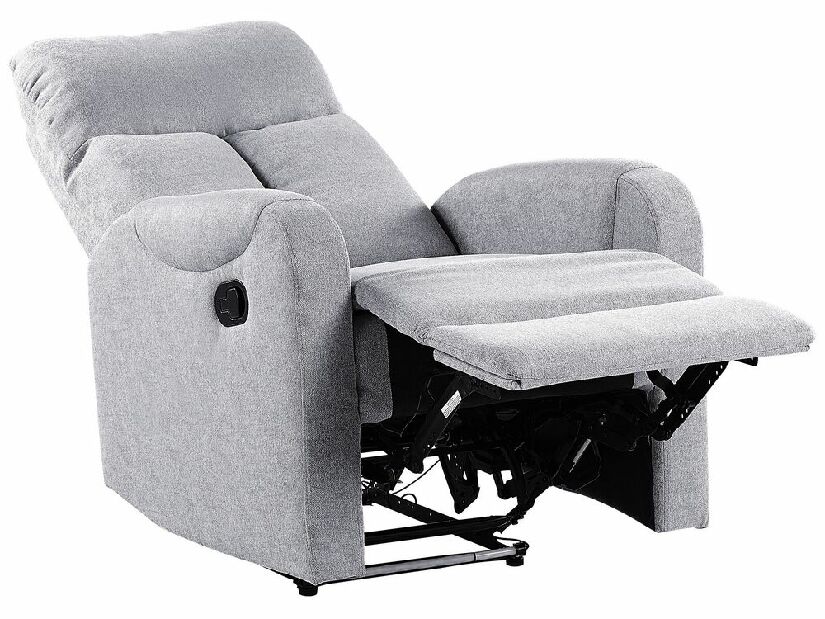 Fotelja za opuštanje Seabert (siva) (s LED rasvjetom)
