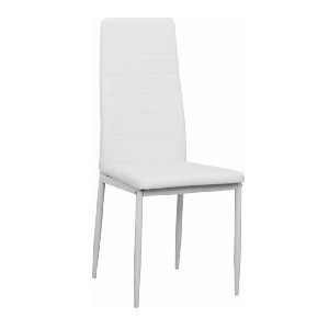 Blagovaonska stolica Collort nova (bijela ekokoža) 