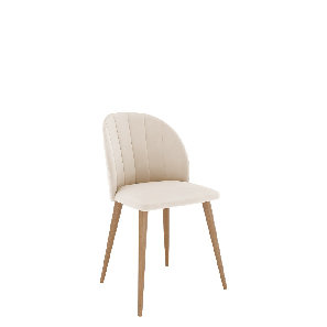 Blagovaonska stolica Sisi (natural + krem)
