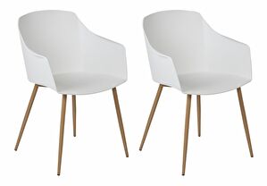 Set blagovaonskih stolica (2 kom.)- Fonza (bijela)
