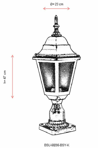Vanjska zidna svjetiljka Bo (crna)