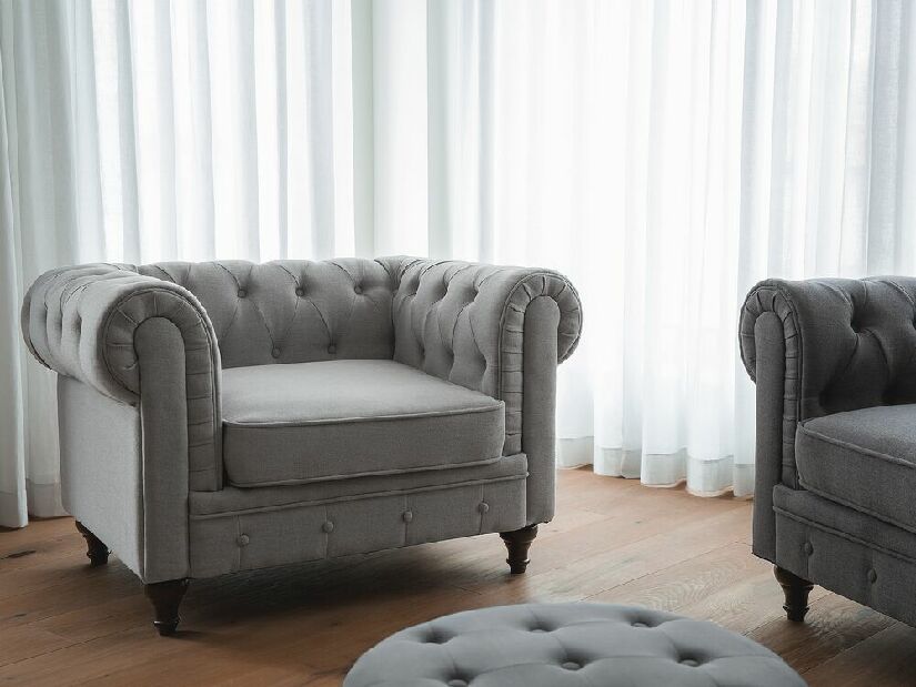 Fotelja Chichester (svijetlo siva) (vintage)
