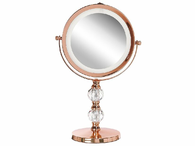 Makeup ogledalo ø 18 cm Clair (ružičasto zlato)
