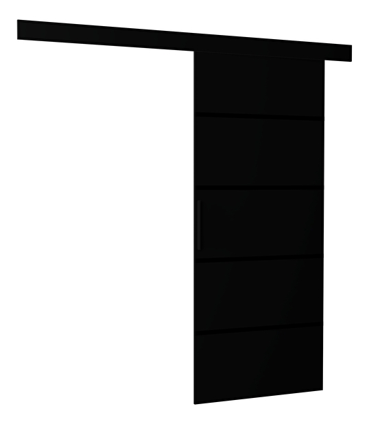 Klizna vrata 80 cm Muschi (artisan + crna)