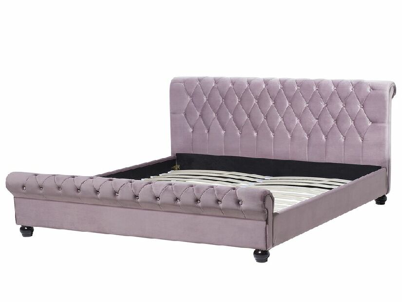 Bračni krevet 180 cm ARCHON (s podnicom) (ružičasta)