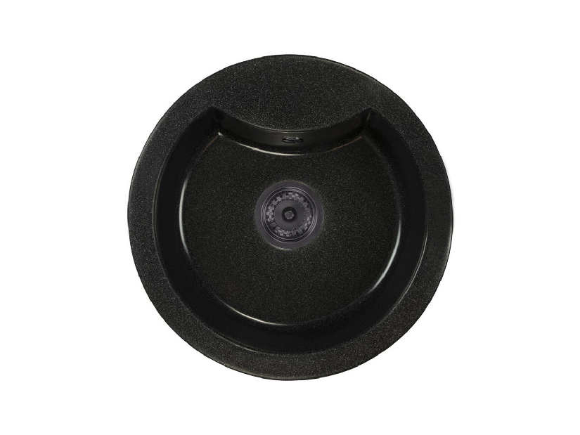 Kuhinjski sudoper Mellusa (crna + tekstura) (bez otvora za bateriju)
