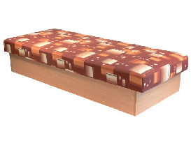Jednostruki krevet (ležaj) 80 cm Edna 12 (s madracom s oprugama)  