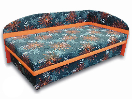 Jednostruki krevet (ležaj) 100 cm Suzanna (Narančasta x104 + Valeriana vol 830) (D)  