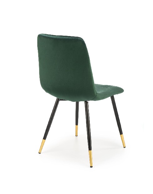Blagovaonska stolica Kallan (tamno zelena + crna + zlatna)
