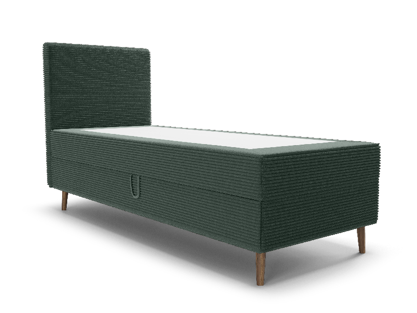 Jednostruki krevet 90 cm Napoli Bonell (zelena) (s podnicom, bez prostora za odlaganje)