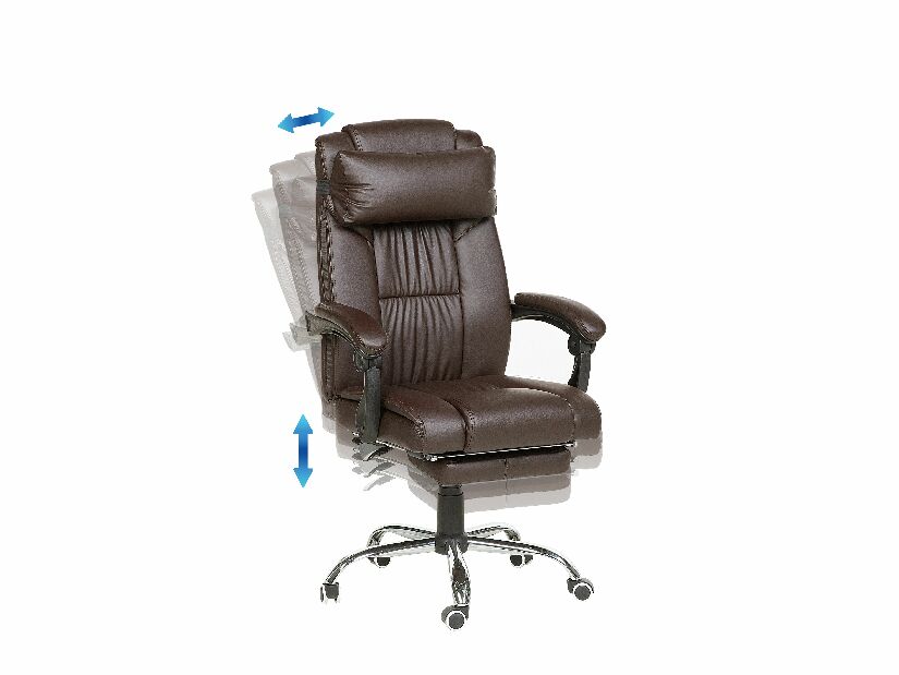 Uredska stolica Luxy (tamno smeđa)