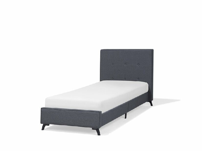 Jednostruki krevet 90 cm AMBRE (s podnicom) (siva)