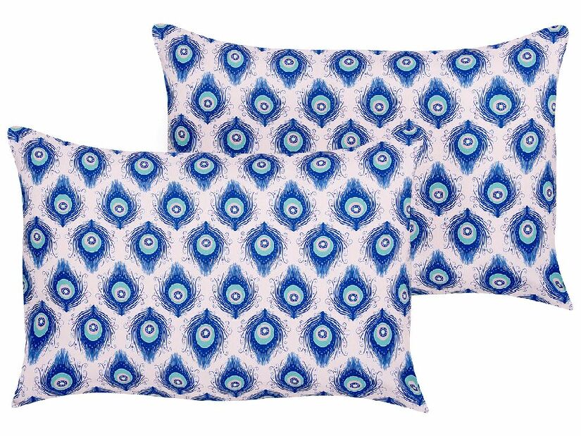Set 2 ukrasna jastuka 40 x 60 cm Cerina (plava)