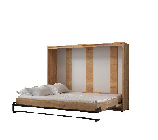 Krevet na sklapanje 140 Cassie (craft zlatni + crna mat) (vodoravni)