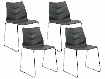 Set blagovaonskih stolica (4 kom.) Huxley (siva)