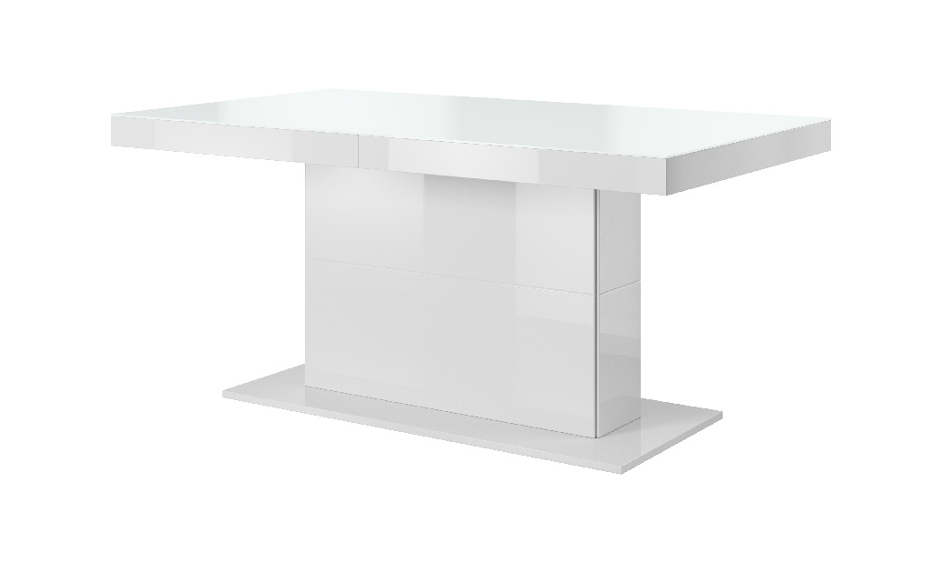 Blagovaonski stol- Hayle Typ 81 (za 6 do 8 osoba) (crna + bijeli visoki sjaj)