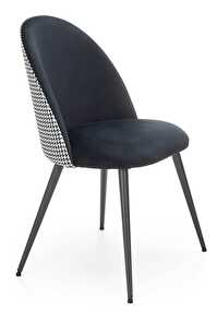 Blagovaonska stolica Kristofer (crna + bijela)