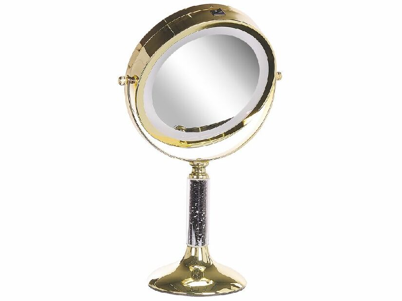 Kozmetičko ogledalo Brita (zlatna) (s LED rasvjetom)