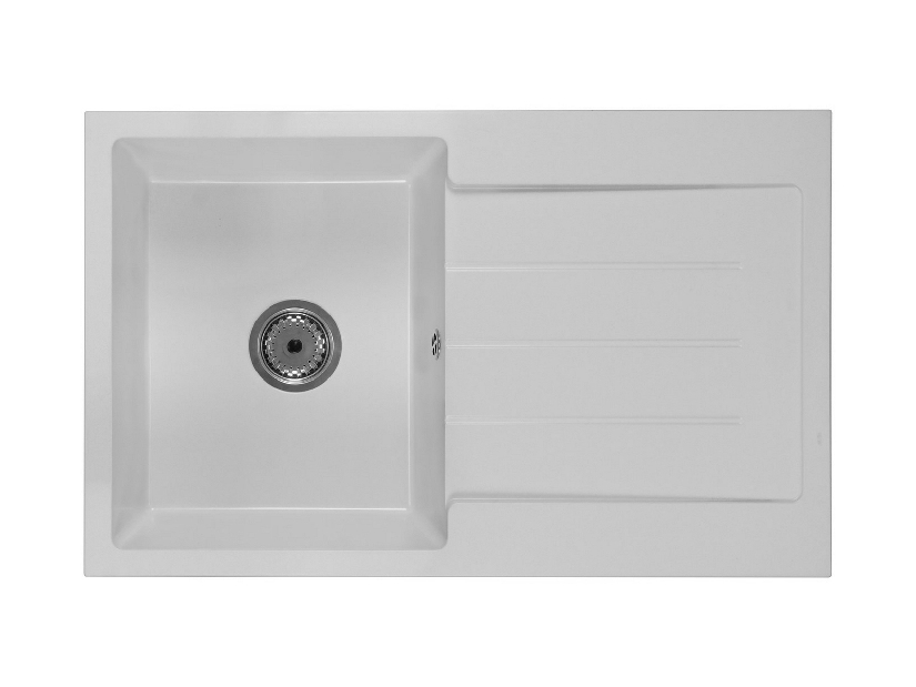 Kuhinjski sudoper Ruxom (bijela) (sa 2 otvora za bateriju) (D)