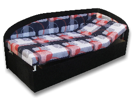 Jednostruki krevet (kauč) 80 cm Krista (crna 39 + Mimi 21) (D)