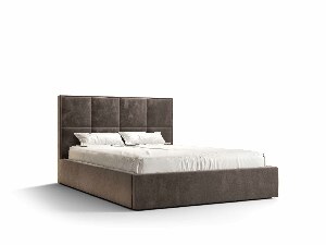 Bračni krevet 160 cm Gino (smeđa) (s podnicom i prostorom za odlaganje)