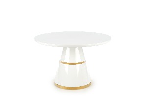 Blagovaonski stol Varam (bijela + zlatna) (za 4 osobe)