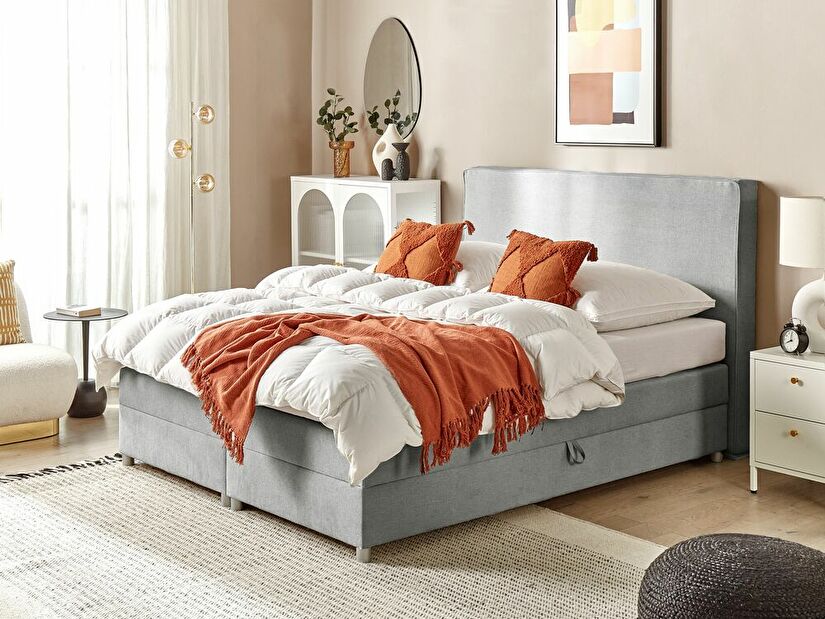 Bračni krevet 160 cm Minza (siva)