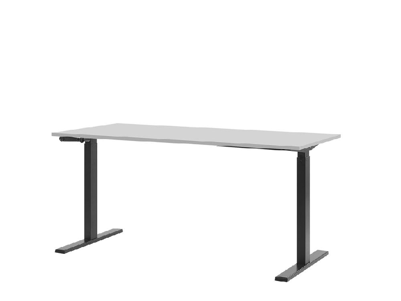 Pisaći stol- DESIRA II (160x72 cm) (siva + crna) (ručno podesiv)