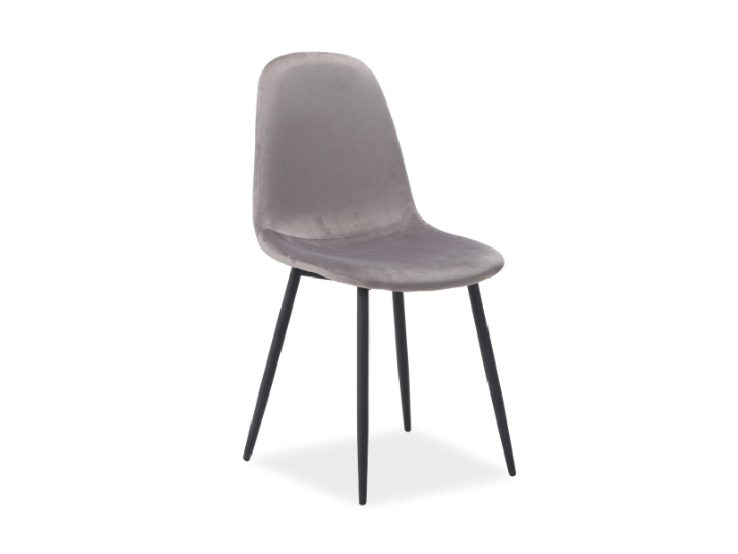 Blagovaonska stolica Fannie (siva + crna)