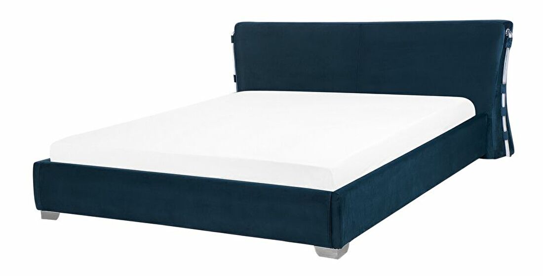 Bračni krevet 160 cm PARNAS (s podnicom) (plava)