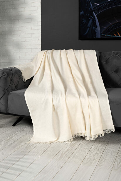 Prekrivač za sofu 170 x 230 cm Alenea (krem)