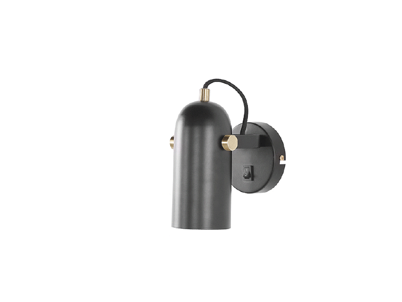 Zidna svjetiljka TYRO (metal) (crna)