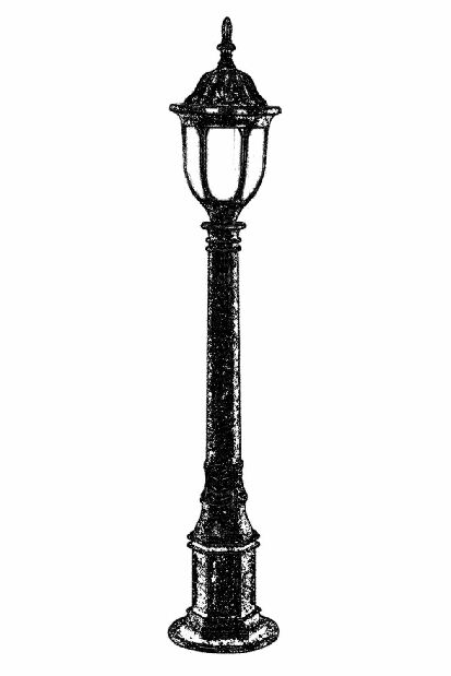 Vanjska podna svjetiljka Waleed (smeđa)