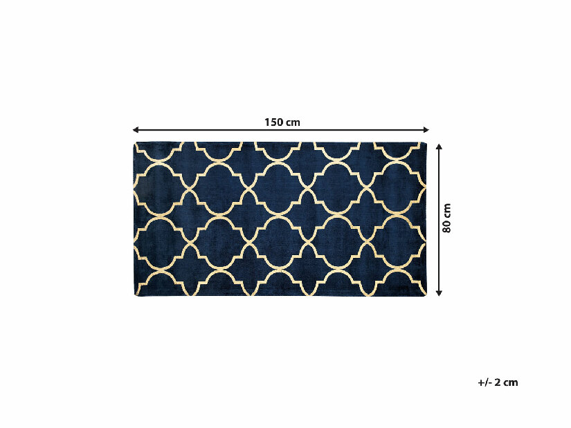 Tepih 80x150 cm YOLK (tkanina) (plava)