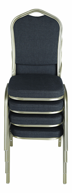 Blagovaonska stolica Zoni (siva + boja šampanjca) 