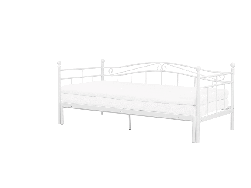 Jednostruki krevet 80 cm TULO (poliester) (bijela) (s podnicom)