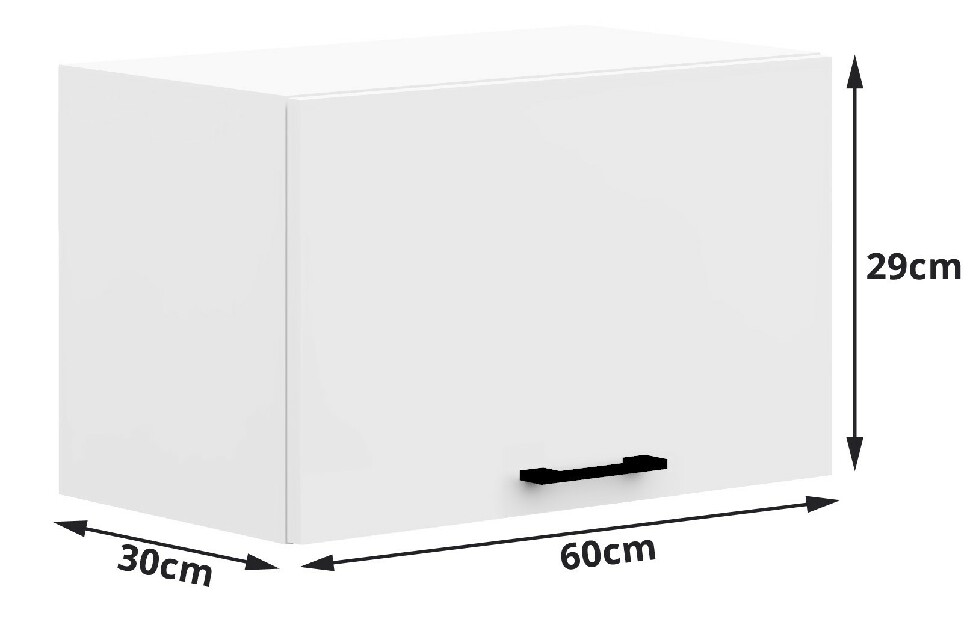 Gornji kuhinjski ormarić Ozara W60OK (bijela)