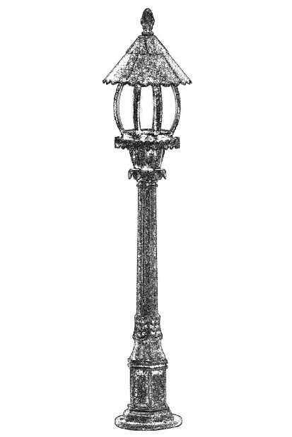 Vanjska podna svjetiljka Avery (smeđa)