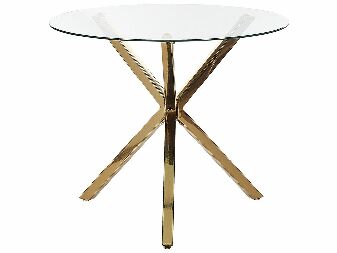 Okrugli blagovaonski stol Sharity (zlatna) (za 4 osobe)