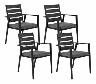 Set vrtnih stolica (4 kom.) Thierry (crna) 