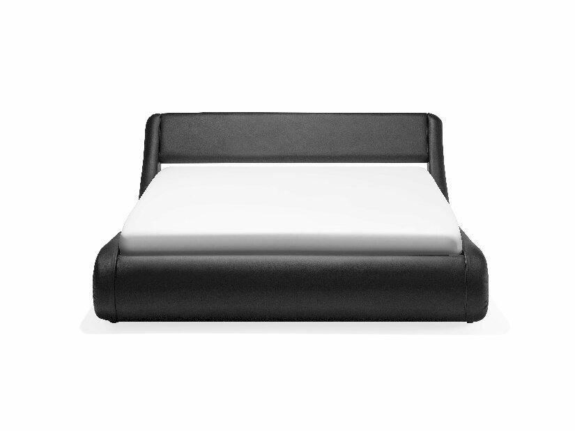 Bračni krevet 180 cm AVENUE (s podnicom prostorom za odlaganje) (crna)