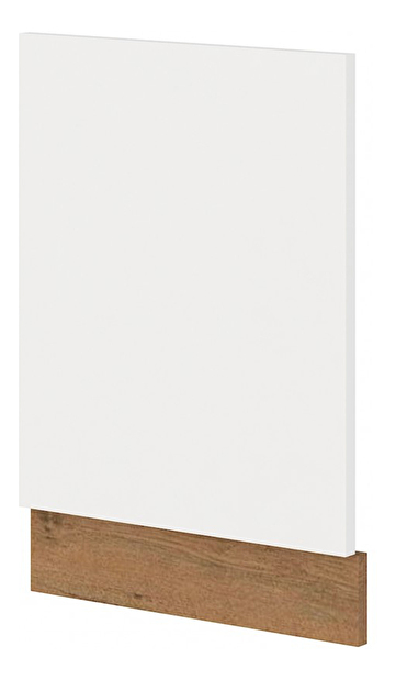 Vrata za ugrađenu perilicu posuđa Virion ZM 570 x 446 (hrast lancelot + bijela )
