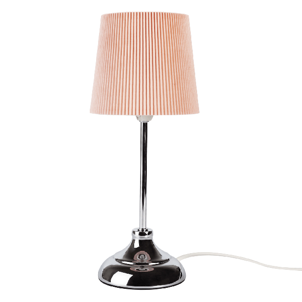 Stolna lampa Gerdon (srebrna + ružičasta)