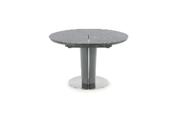 Blagovaonski stol Roder (sivi mramor + tamno siva) (za 4 do 6 osoba)