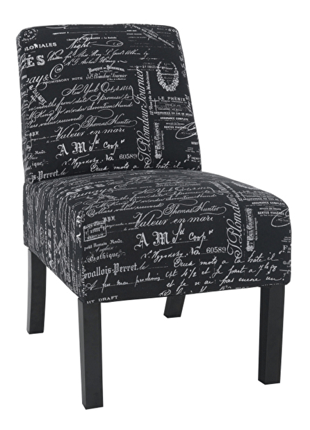Fotelja Henriot (crno-bijeli uzorak) 