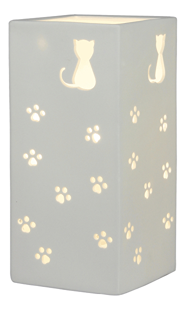 Stolna lampa mačke Brun (bijela)